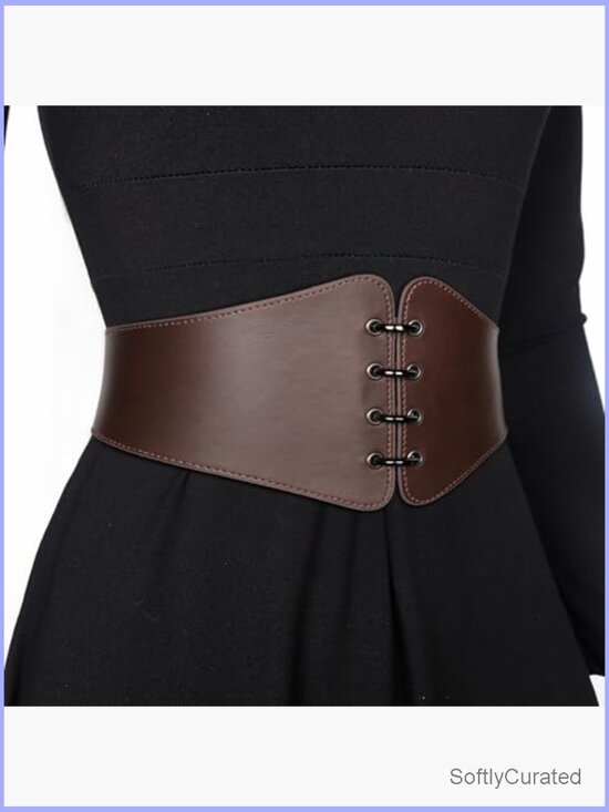 Leather Corset Belt Renaissance Cinch Belt Daily Wear main image 6